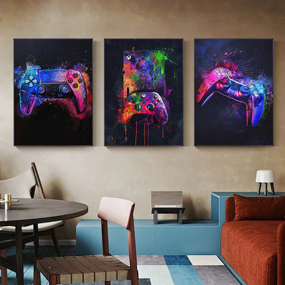 Poster Gaming Coloré – Décoration Gaming Room