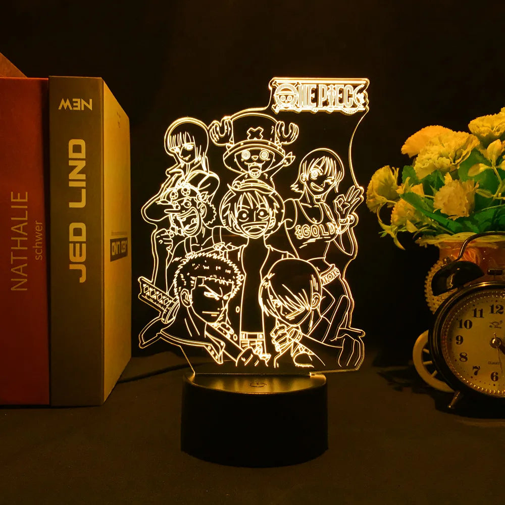 Lampe LED 3D One Piece – Wanted