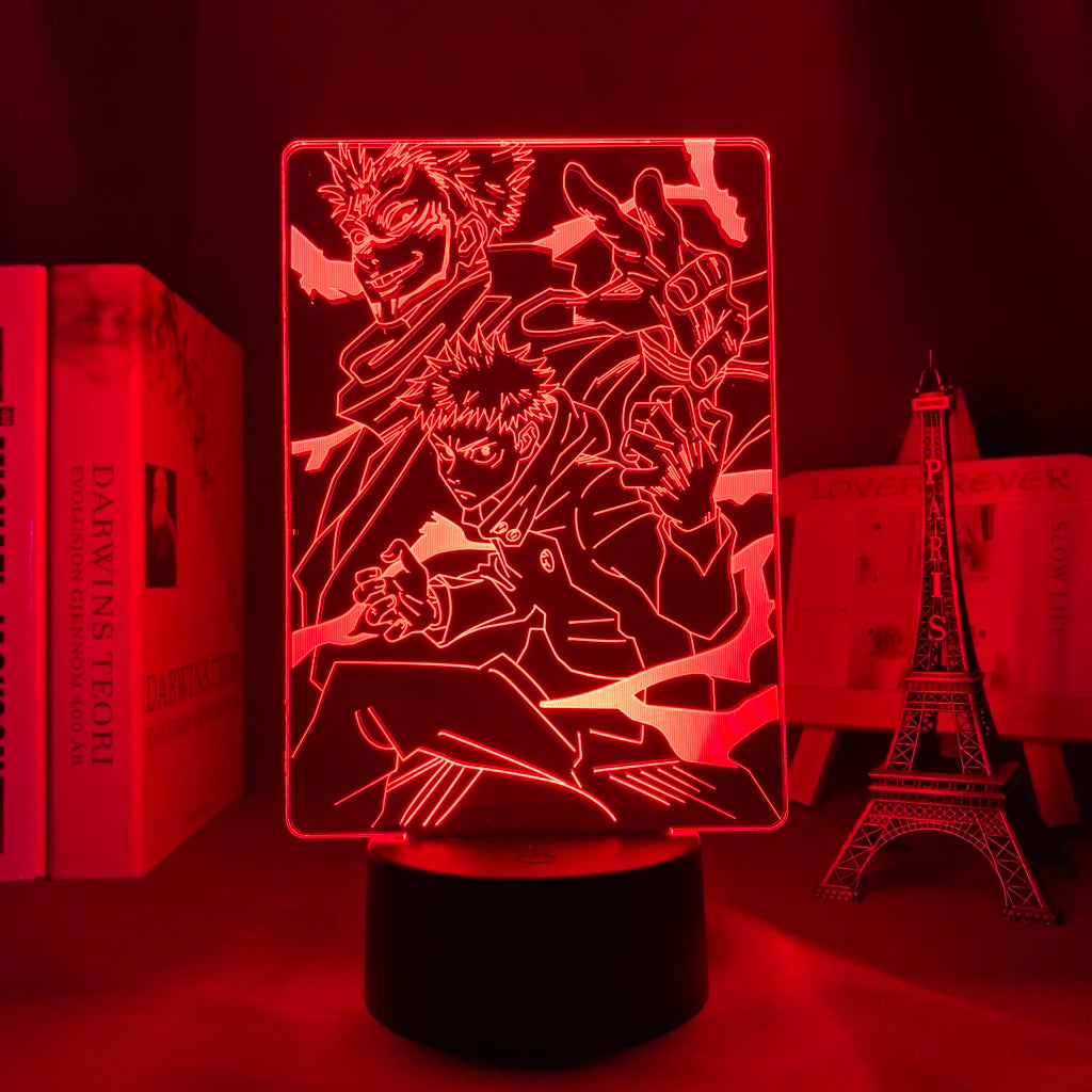 Lampe LED 3D Jujutsu Kaisen
