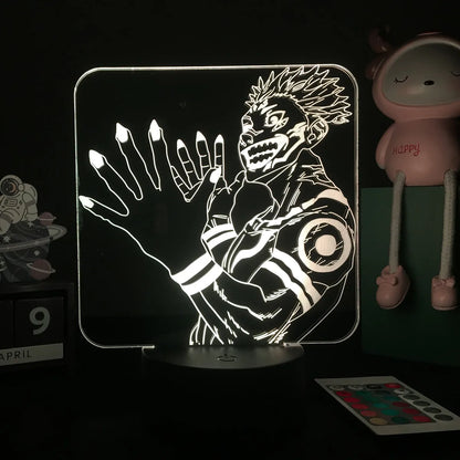 Lampe LED 3D Jujutsu Kaisen