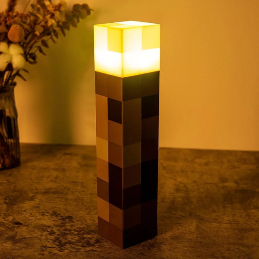 Lampe Torche Pixel LED – Minecraft