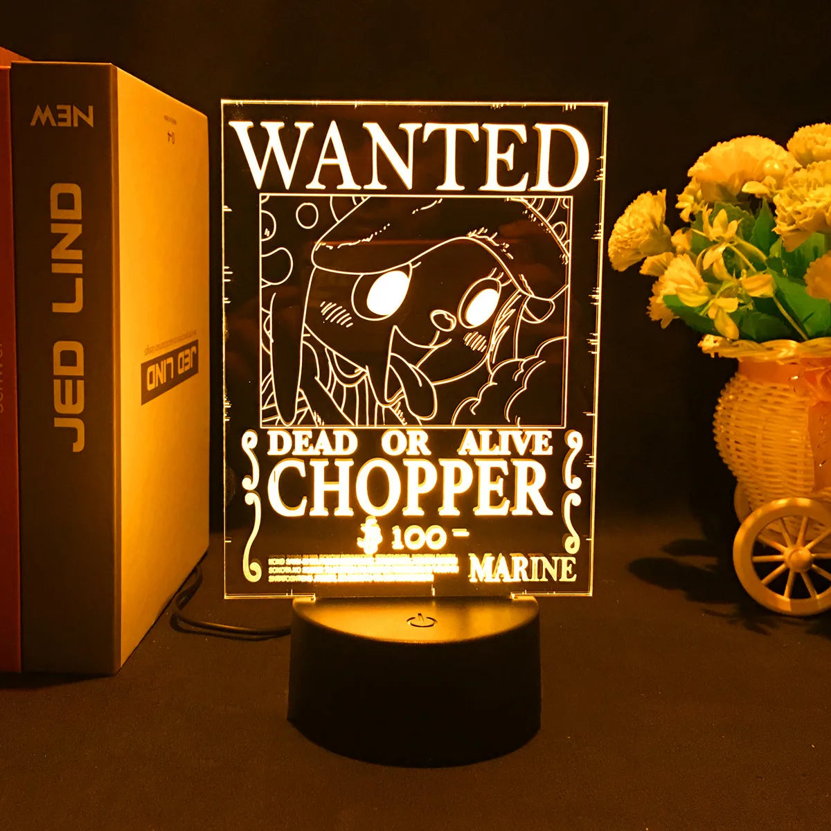 Lampe LED 3D One Piece – Wanted